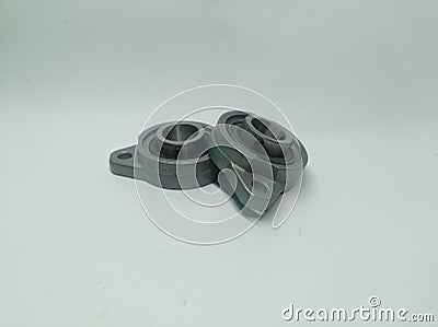 Bolt flange bearing on a white background Stock Photo