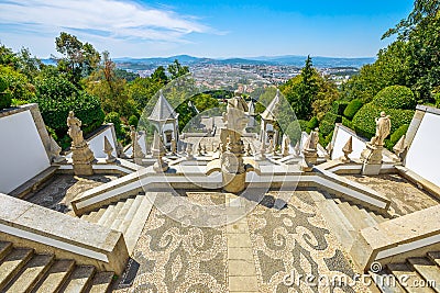 Bom Jesus staircase Braga Stock Photo