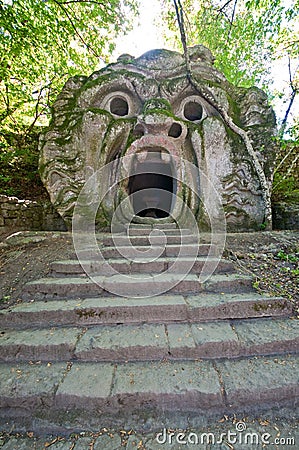 The ogre in the Park of the Monsters Stock Photo