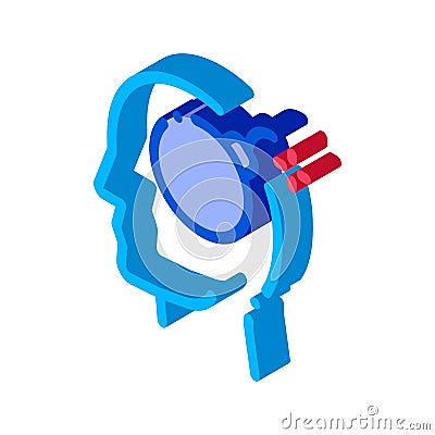 Bomb Dynamite Man Silhouette Headache isometric icon Vector Illustration