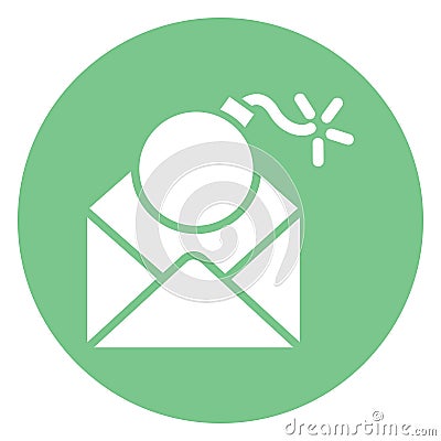 Bomb, email Isolated Vector icon which can easily modify or edit Stock Photo