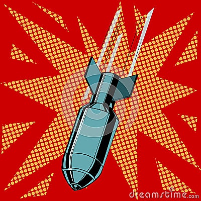 bomb explosion Vector Illustration