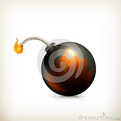 Bomb, icon Vector Illustration