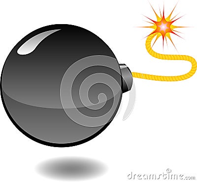 Bomb - series of cartoon bombs Vector Illustration