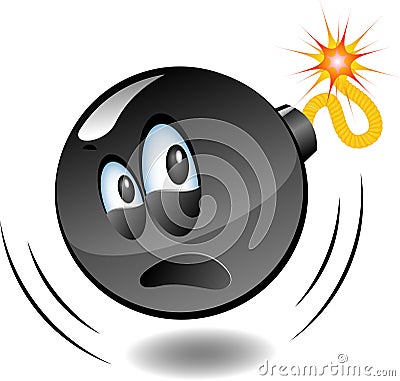 Bomb - series of cartoon bombs Vector Illustration