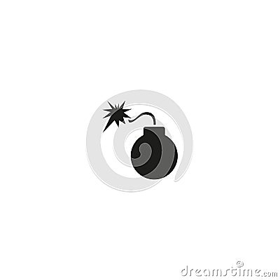 Bomb vector icon Vector Illustration