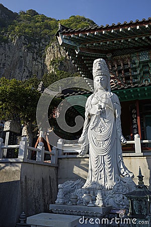 Bomunsa temple, Jeju Island, South Korea Stock Photo