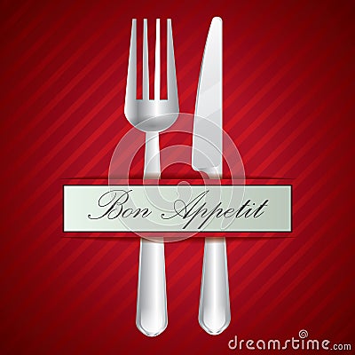 bon appetit. Vector illustration decorative design Vector Illustration