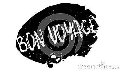 Bon Voyage rubber stamp Vector Illustration