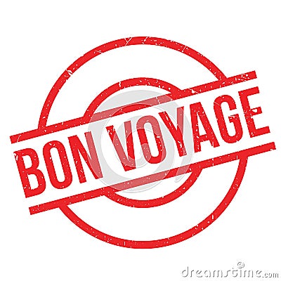 Bon Voyage rubber stamp Stock Photo