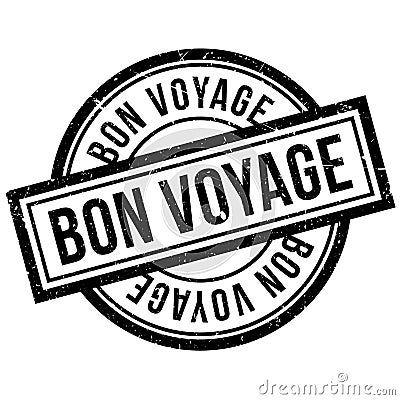 Bon Voyage rubber stamp Stock Photo