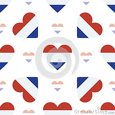 Bonaire, Sint Eustatius and Saba flag patriotic. Vector Illustration