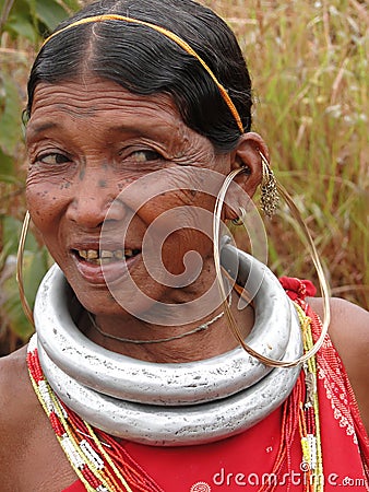 Bonda tribal woman Editorial Stock Photo
