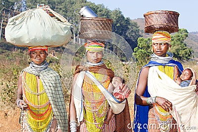 Bonda tribal women Editorial Stock Photo