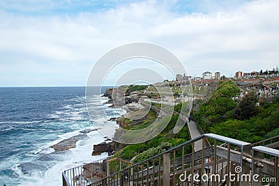 Bondi to Coogee coastal walk, Sydney, Australia Stock Photo