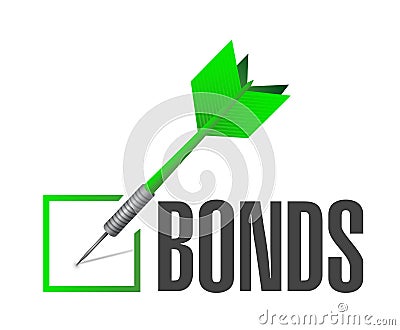 bonds check dart selection illustration Cartoon Illustration