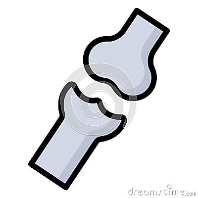 Bone Joints Isolated Vector icon which can be easily modified or edit Vector Illustration