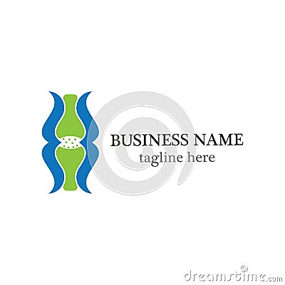 Bone medicare logo template Vector Illustration