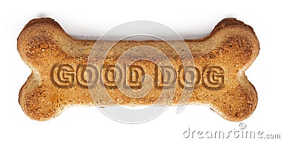 Good Dog Reward Biscuit Stock Photo