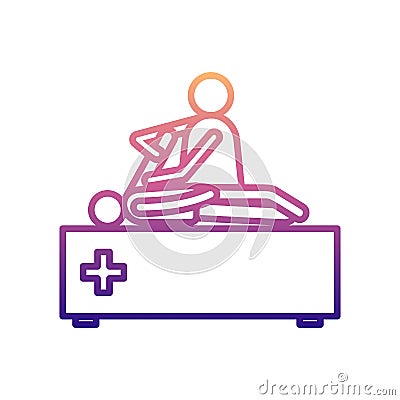 bonesetter nolan icon. Simple thin line, outline vector of Hospital icons for ui and ux, website or mobile application Stock Photo