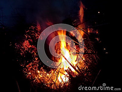 Bonfire Core Stock Photo