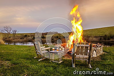 Bonfire Stock Photo