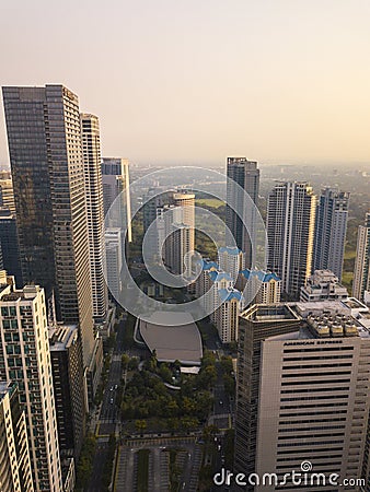 Bonifacio Global City, Taguig, Metro Manila, Philippines - The Mind Museum, Shangri-La BGC and luxurious condominiums Editorial Stock Photo