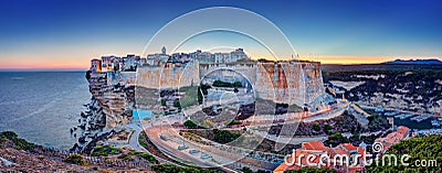 Bonifacio sunset Stock Photo