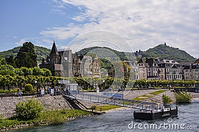 Bonn, Rain shore Editorial Stock Photo