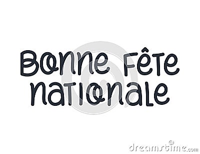 bonne fete nationale poster Vector Illustration