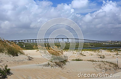 Bonner Bridge Oregon Inlet North Carolina Stock Photo