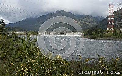 Bonneville Dam Stock Photo