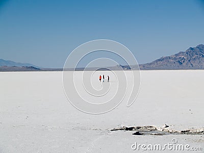 Bonneville Salt Flats Stock Photo