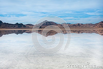 Bonneville Salt Flats, Tooele County, Utah, United States. Stock Photo