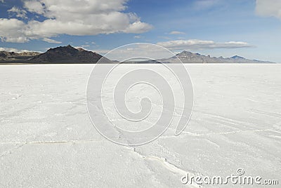 Bonneville Salt Flats, Utah Stock Photo