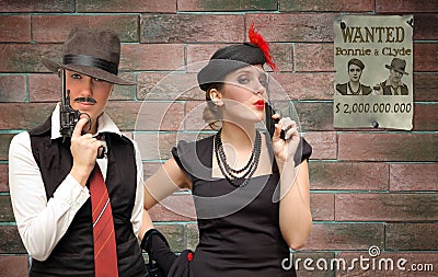 Bonnie and Clyde Stock Photo