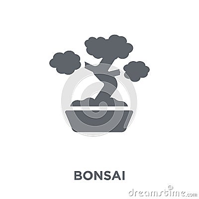 Bonsai icon from Ecology collection. Vector Illustration