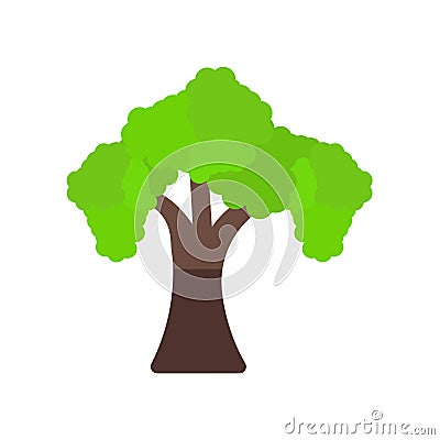 Bonsai icon vector sign and symbol isolated on white background Vector Illustration