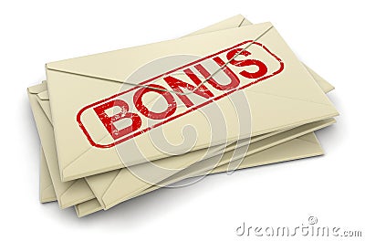 Bonus letters (clipping path included) Stock Photo