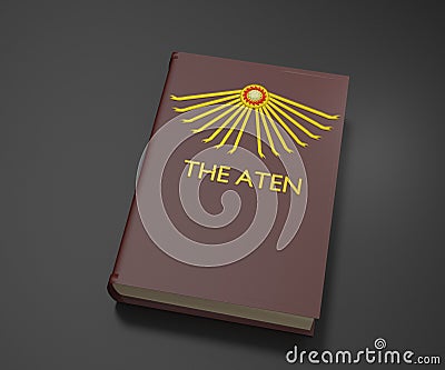 The book of Aten 3d rendered Stock Photo