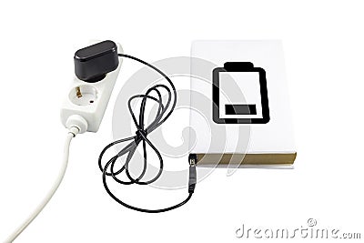 Book charging concept Stock Photo