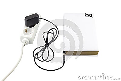 Book charging concept Stock Photo