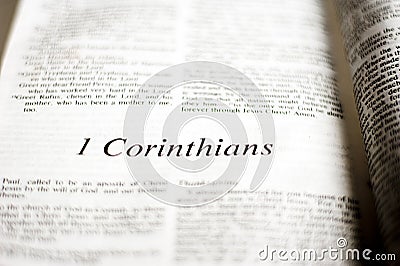 Book of 1 Corinthians Stock Photo
