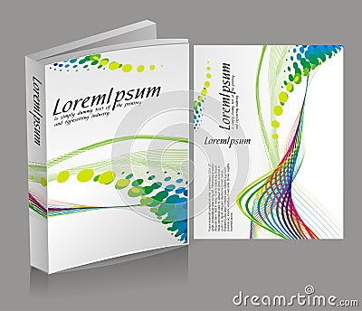 Book cover design Vector Illustration