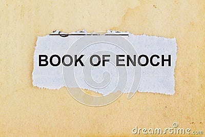 Book of enoch concept Stock Photo