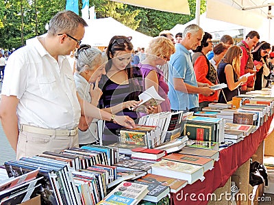 On the Book Fair Editorial Stock Photo