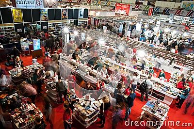 Book fair stands Editorial Stock Photo