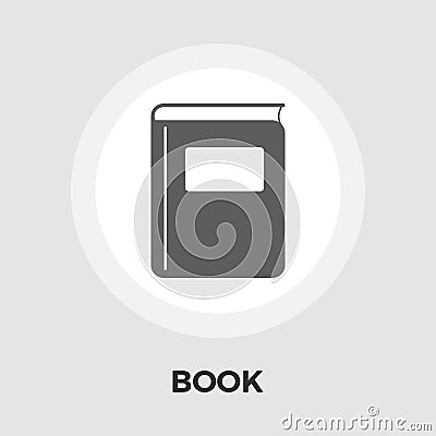 Book Flat Icon Vector Illustration