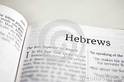Book of Hebrews Stock Photo