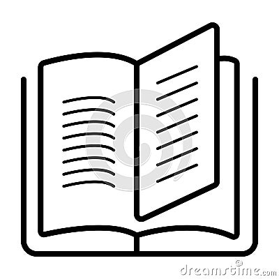 Book Icon Vector Cartoon Illustration